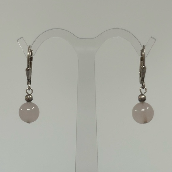 925 Sterling Silver Jewelry - 925 Jade earrings